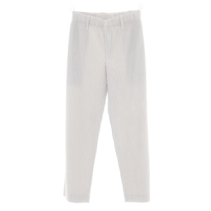 【中古】オム プリッセ イッセイミヤケ HOMME PLISSE ISSEY MIYAKE ポリエステル プリーツ イージーパンツ ライトグレー【 1 】【 状態ランクB 】【 メンズ 】