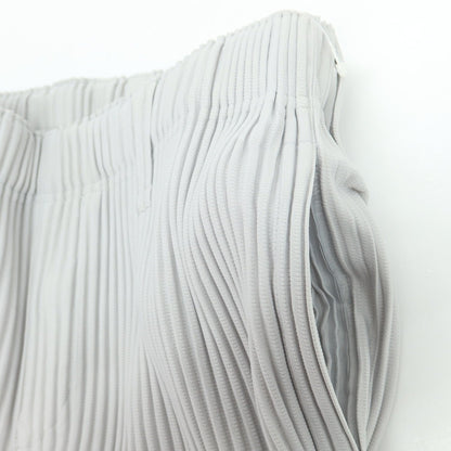 【中古】オム プリッセ イッセイミヤケ HOMME PLISSE ISSEY MIYAKE ポリエステル プリーツ イージーパンツ ライトグレー【 1 】【 状態ランクB 】【 メンズ 】