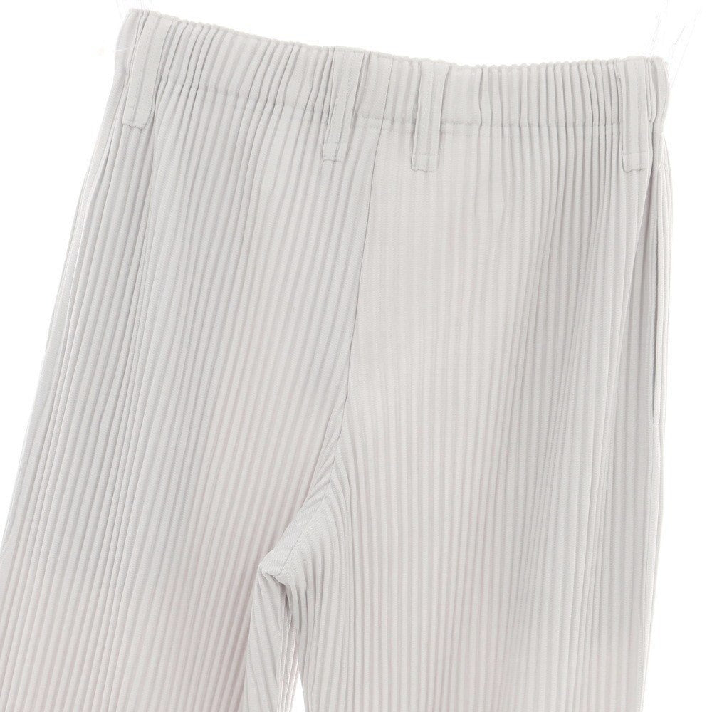 【中古】オム プリッセ イッセイミヤケ HOMME PLISSE ISSEY MIYAKE ポリエステル プリーツ イージーパンツ ライトグレー【サイズ1】【 状態ランクB 】【 メンズ 】[DPD]