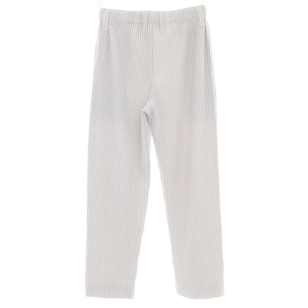 【中古】オム プリッセ イッセイミヤケ HOMME PLISSE ISSEY MIYAKE ポリエステル プリーツ イージーパンツ ライトグレー【サイズ1】【 状態ランクB 】【 メンズ 】[DPD]