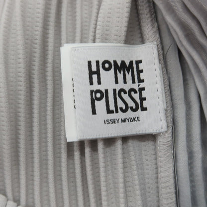 【中古】オム プリッセ イッセイミヤケ HOMME PLISSE ISSEY MIYAKE ポリエステル プリーツ イージーパンツ ライトグレー【 1 】【 状態ランクB 】【 メンズ 】