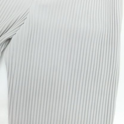 【中古】オム プリッセ イッセイミヤケ HOMME PLISSE ISSEY MIYAKE ポリエステル プリーツ イージーパンツ ライトグレー【 1 】【 状態ランクB 】【 メンズ 】