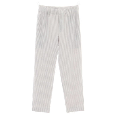 【中古】オム プリッセ イッセイミヤケ HOMME PLISSE ISSEY MIYAKE ポリエステル プリーツ イージーパンツ ライトグレー【 1 】【 状態ランクA 】【 メンズ 】