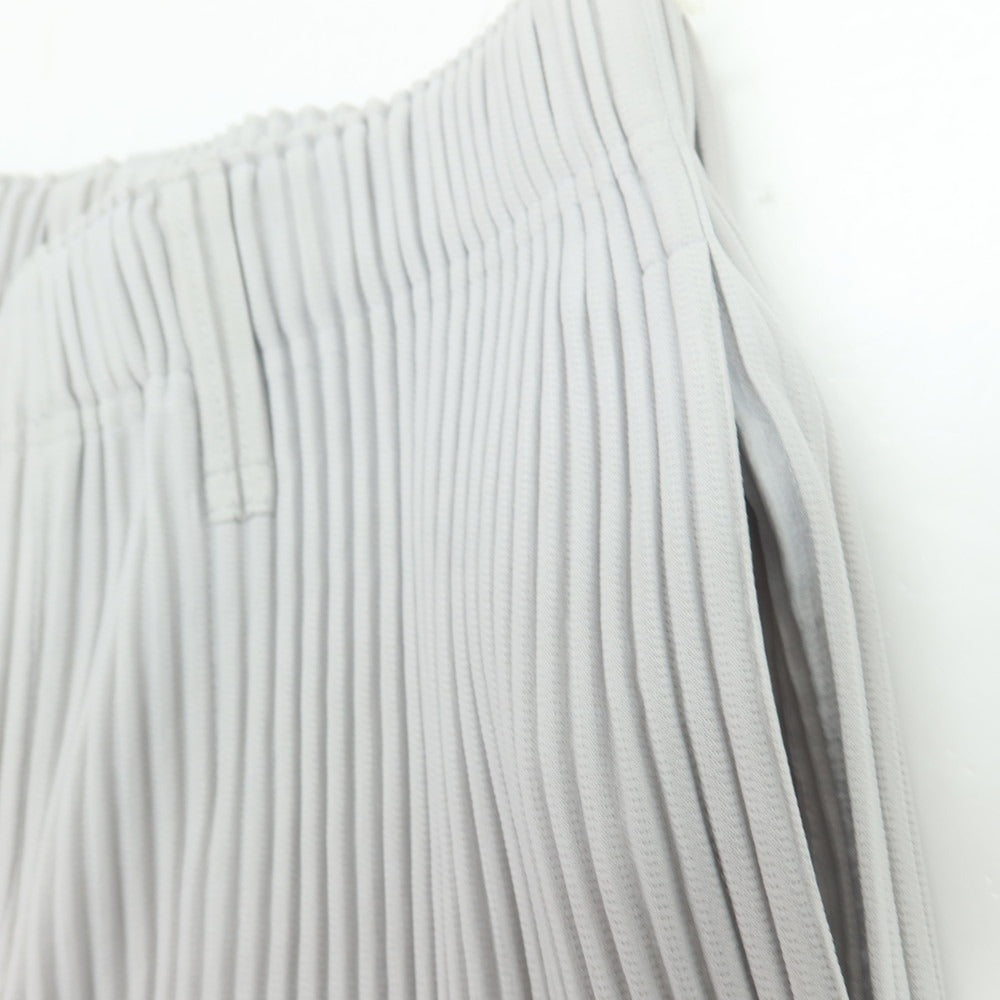 【中古】オム プリッセ イッセイミヤケ HOMME PLISSE ISSEY MIYAKE ポリエステル プリーツ イージーパンツ ライトグレー【サイズ1】【 状態ランクA 】【 メンズ 】[DPD]