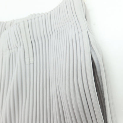 【中古】オム プリッセ イッセイミヤケ HOMME PLISSE ISSEY MIYAKE ポリエステル プリーツ イージーパンツ ライトグレー【 1 】【 状態ランクA 】【 メンズ 】