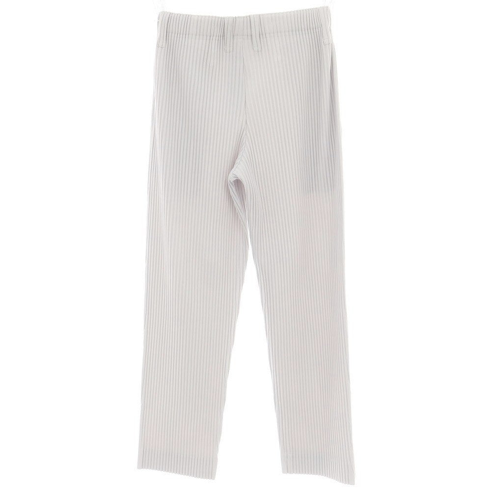 【中古】オム プリッセ イッセイミヤケ HOMME PLISSE ISSEY MIYAKE ポリエステル プリーツ イージーパンツ ライトグレー【サイズ1】【 状態ランクA 】【 メンズ 】[DPD]