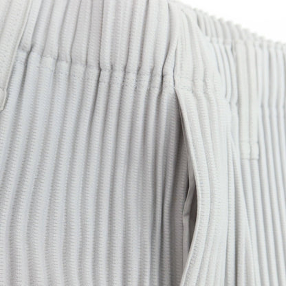 【中古】オム プリッセ イッセイミヤケ HOMME PLISSE ISSEY MIYAKE ポリエステル プリーツ イージーパンツ ライトグレー【 1 】【 状態ランクA 】【 メンズ 】