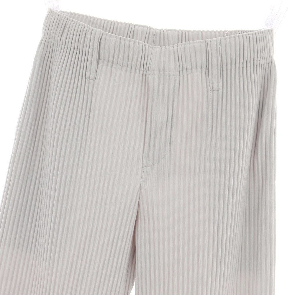 【中古】オム プリッセ イッセイミヤケ HOMME PLISSE ISSEY MIYAKE ポリエステル プリーツ イージーパンツ ライトグレー【サイズ1】【 状態ランクA 】【 メンズ 】[DPD]