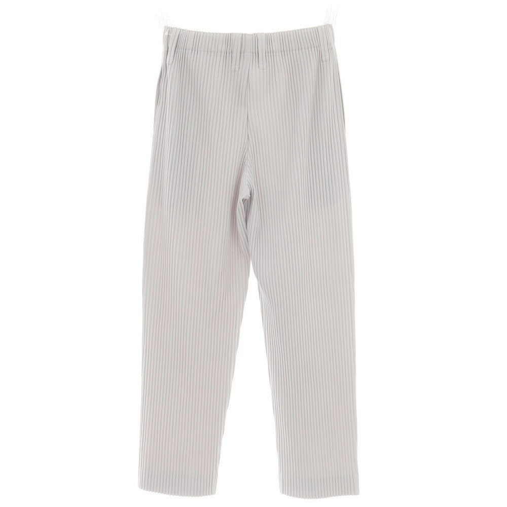【中古】オム プリッセ イッセイミヤケ HOMME PLISSE ISSEY MIYAKE ポリエステル プリーツ イージーパンツ ライトグレー【サイズ1】【 状態ランクA 】【 メンズ 】[DPD]