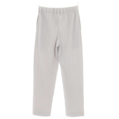 【中古】オム プリッセ イッセイミヤケ HOMME PLISSE ISSEY MIYAKE ポリエステル プリーツ イージーパンツ ライトグレー【 1 】【 状態ランクA 】【 メンズ 】