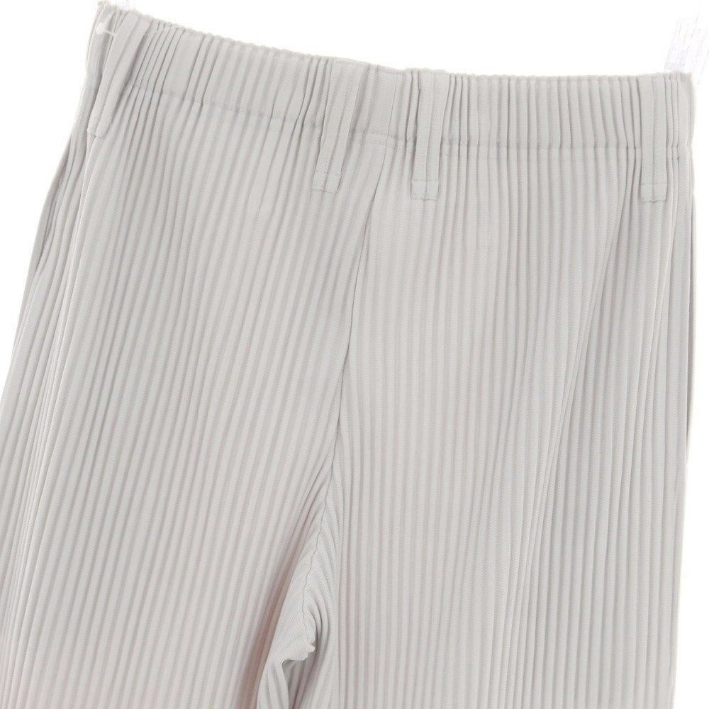 【中古】オム プリッセ イッセイミヤケ HOMME PLISSE ISSEY MIYAKE ポリエステル プリーツ イージーパンツ ライトグレー【サイズ1】【 状態ランクA 】【 メンズ 】[DPD]