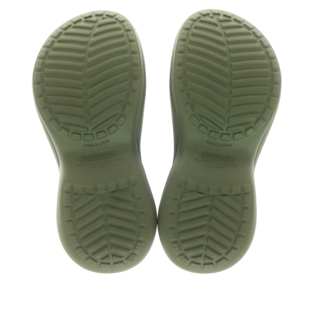 【中古】バレンシアガ BALENCIAGA × crocs レインブーツ オリーブ【 41 】【 状態ランクA 】【 メンズ 】[EPD]