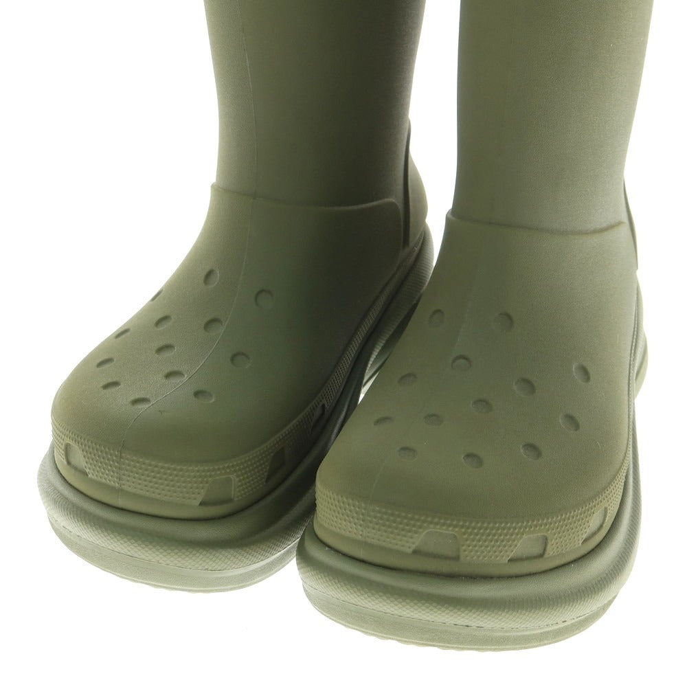 【中古】バレンシアガ BALENCIAGA × crocs レインブーツ オリーブ【 41 】【 状態ランクA 】【 メンズ 】[EPD]