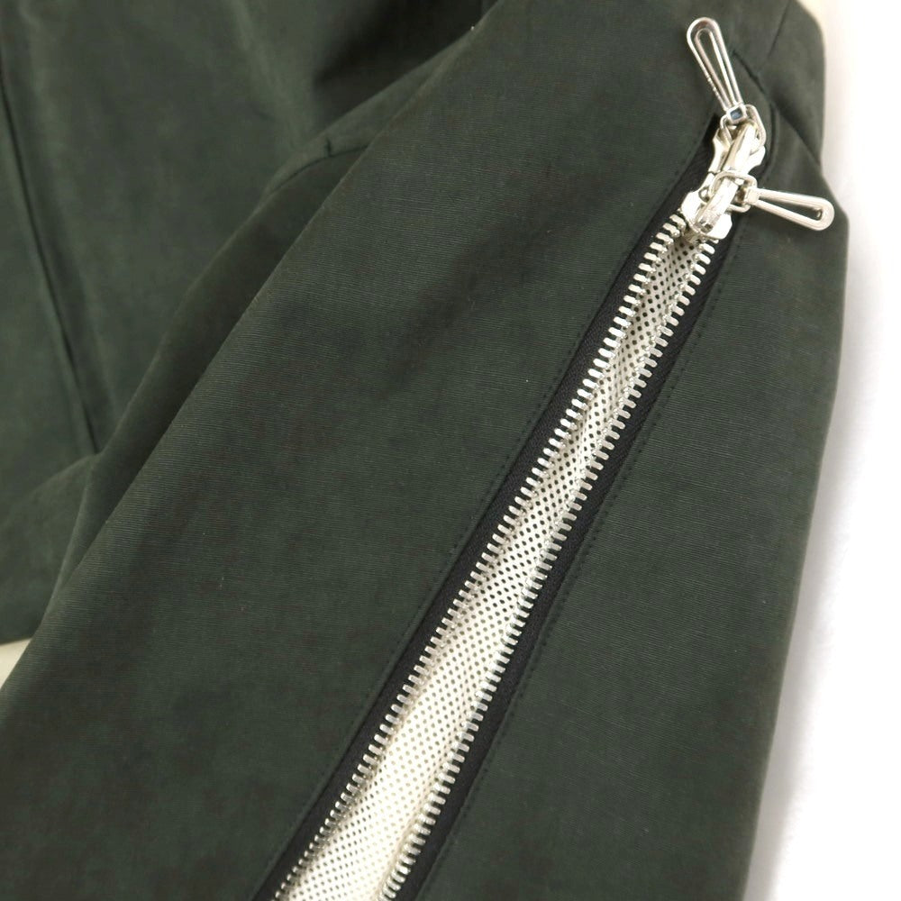 [Used] cmmawear cotton polyester nylon zip-up shell jacket, dark olive x beige [M] [Condition rank B] [Men&