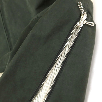 [Used] cmmawear cotton polyester nylon zip-up shell jacket, dark olive x beige [M] [Condition rank B] [Men&