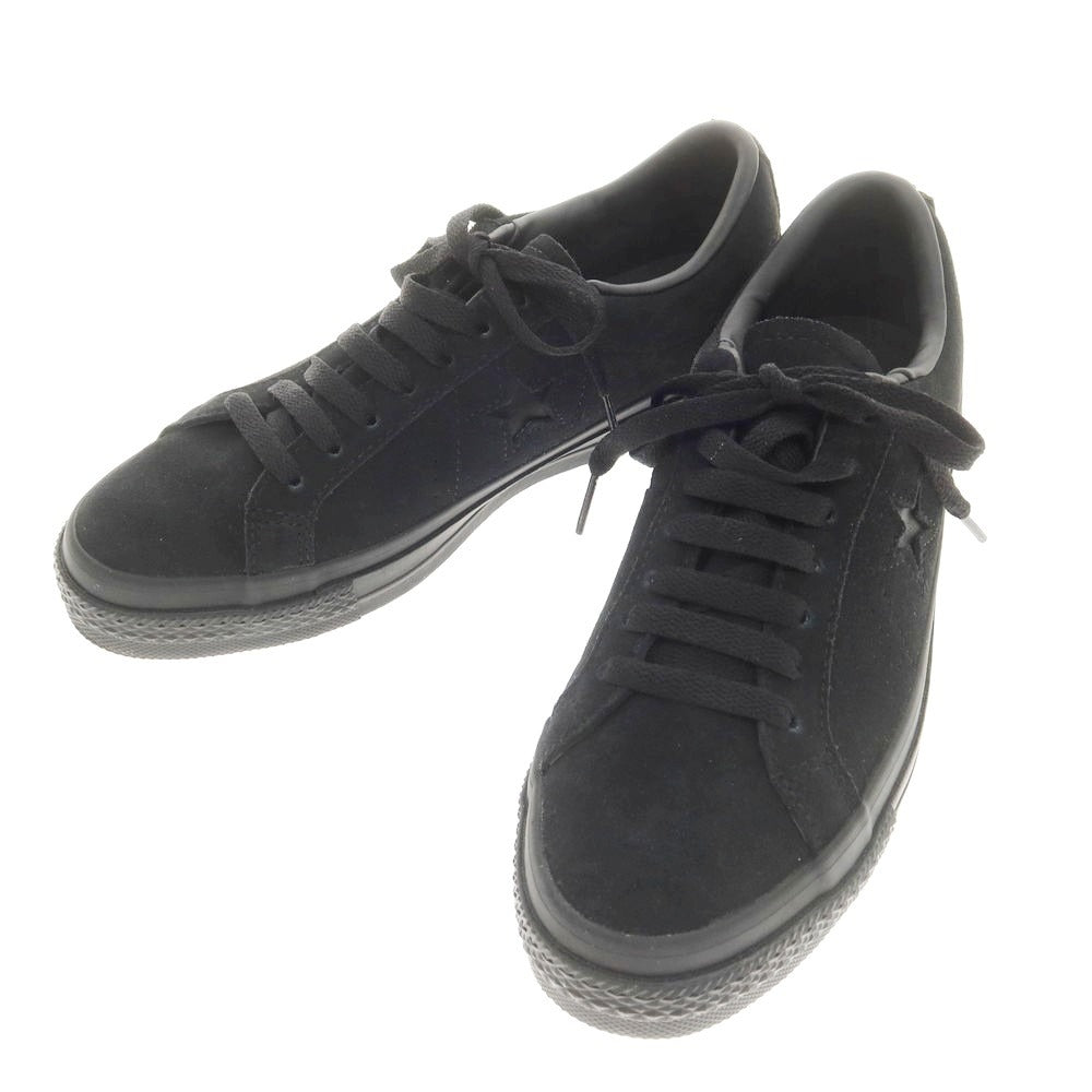 【中古】コンバース CONVERSE ONE STAR GORE-TEX スエード スニーカー ブラック【 24.5 】【 状態ランクA 】【 メンズ 】