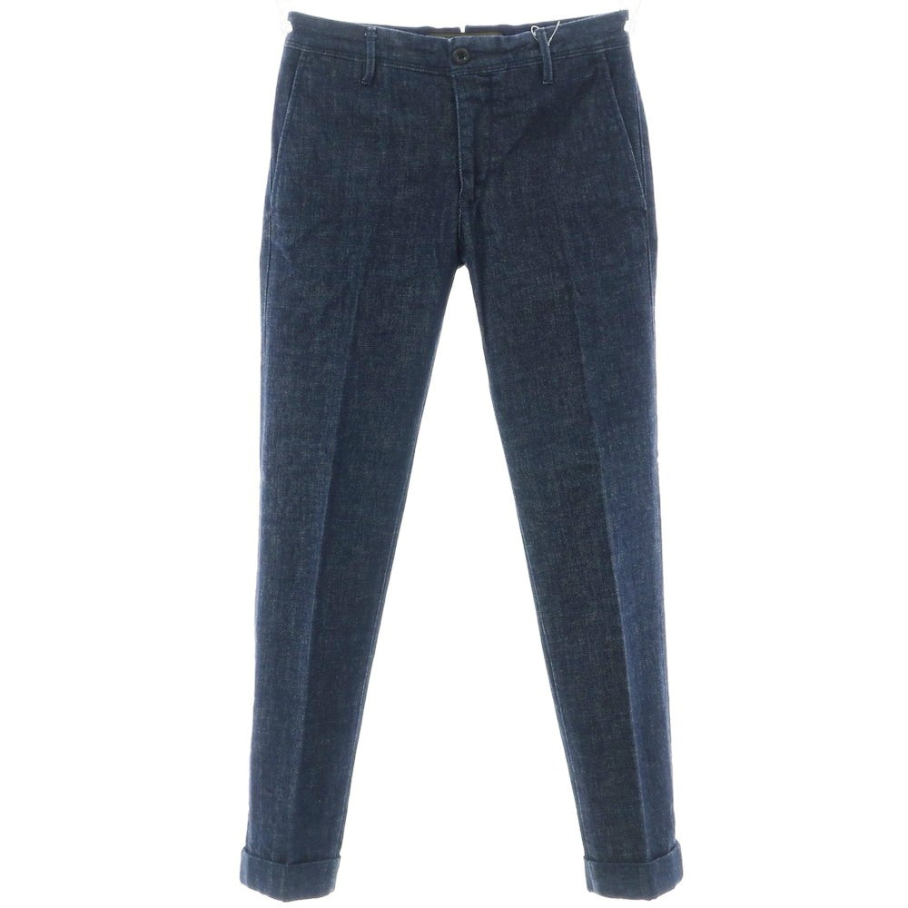 [Used] INCOTEX stretch cotton denim casual slacks pants navy indigo [28] [Condition rank B] [Men&