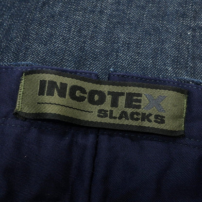 [Used] INCOTEX stretch cotton denim casual slacks pants navy indigo [28] [Condition rank B] [Men&