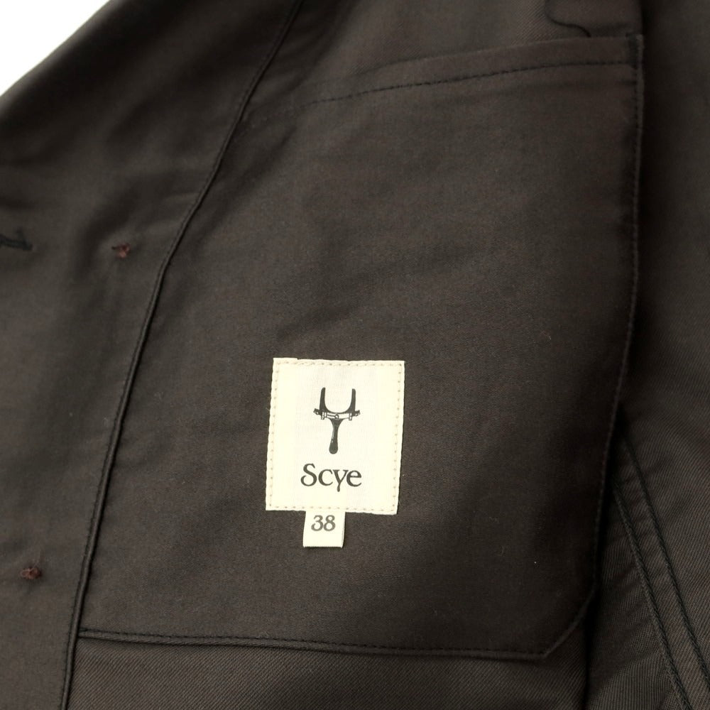 [Used] Scye Cotton Double Jacket Dark Warm Gray [38] [Condition Rank B] [Men&