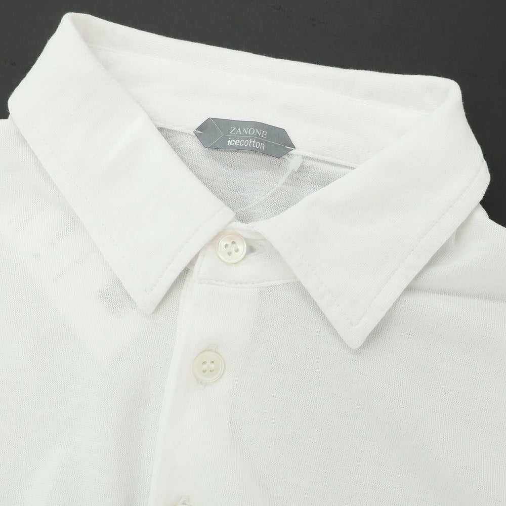 [Used] ZANONE Ice Cotton Short Sleeve Polo Shirt White [48] [Condition Rank B] [Men&