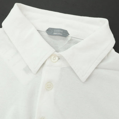[Used] ZANONE Ice Cotton Short Sleeve Polo Shirt White [48] [Condition Rank B] [Men&