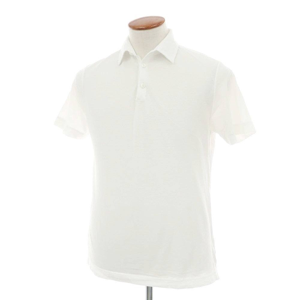 [Used] ZANONE Ice Cotton Short Sleeve Polo Shirt White [48] [Condition Rank C] [Men&