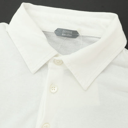 [Used] ZANONE Ice Cotton Short Sleeve Polo Shirt White [48] [Condition Rank C] [Men&