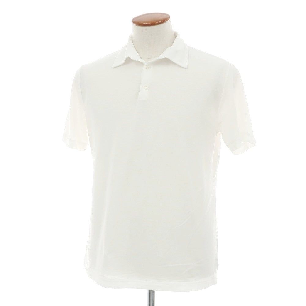 [Used] ZANONE Ice Cotton Short Sleeve Polo Shirt White [48] [Condition Rank C] [Men&