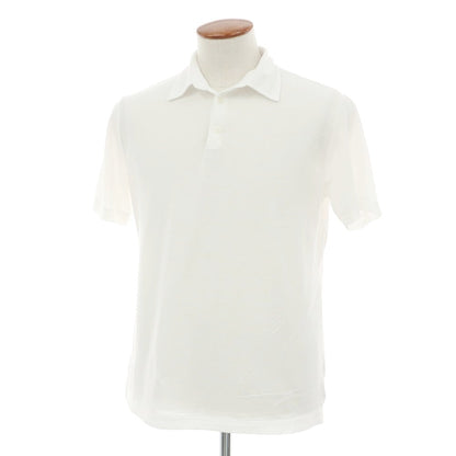 [Used] ZANONE Ice Cotton Short Sleeve Polo Shirt White [48] [Condition Rank C] [Men&