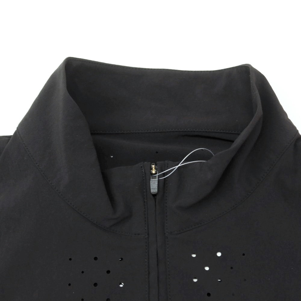 [Used] [Unused] BGTHREE Stretch Nylon Half Zip Short Sleeve Shell Jacket Black [S] [Condition Rank S] [Men&