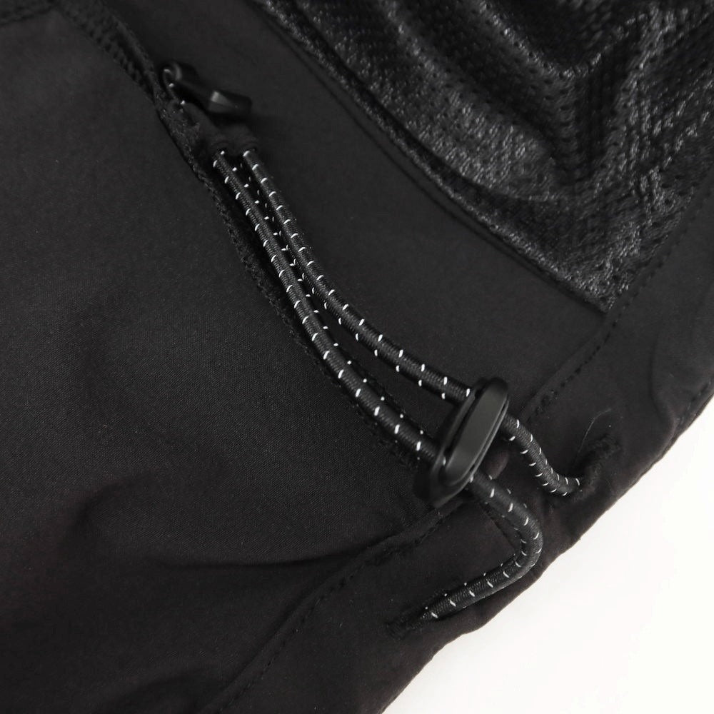 【中古】【未使用】ビージースリー B.G.THREE ストレッチ ナイロン ハーフジップ 半袖 シェルジャケット ブラック【サイズS】【 状態ランクS 】【 メンズ 】[EPD]