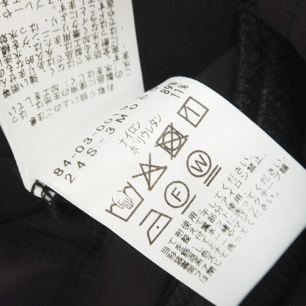 [Used] [Unused] BGTHREE Stretch Nylon Half Zip Short Sleeve Shell Jacket Black [S] [Condition Rank S] [Men&