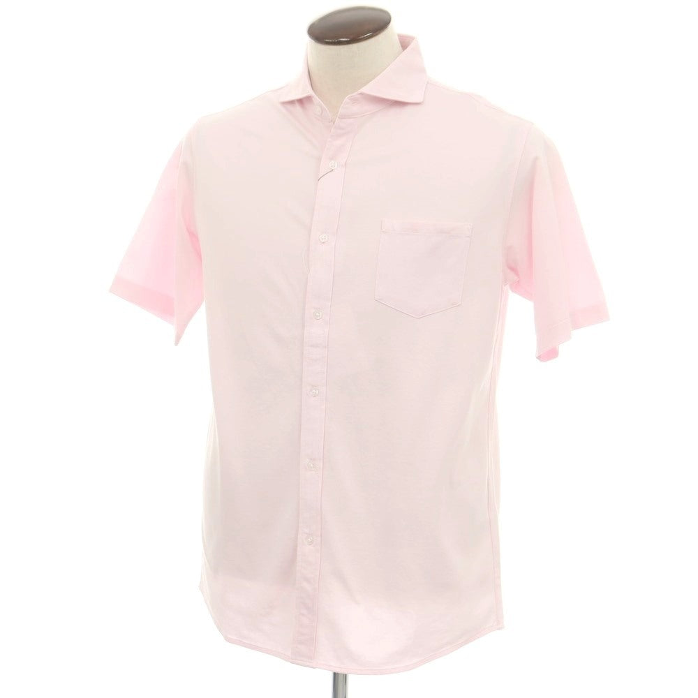 【中古】【未使用】ア デイ イン ザ ライフ ユナイテッドアローズ a day in the life  united arrows コットンポリエステル カッタウェイ 半袖シャツ ピンク【 L 】【 状態ランクS 】【 メンズ 】