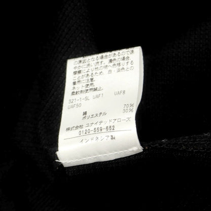 【中古】【未使用】ア デイ イン ザ ライフ ユナイテッドアローズ a day in the life  united arrows COOLMAX コットンポリエステル ボタンダウン 半袖シャツ ブラック【 M 】【 状態ランクS 】【 メンズ 】