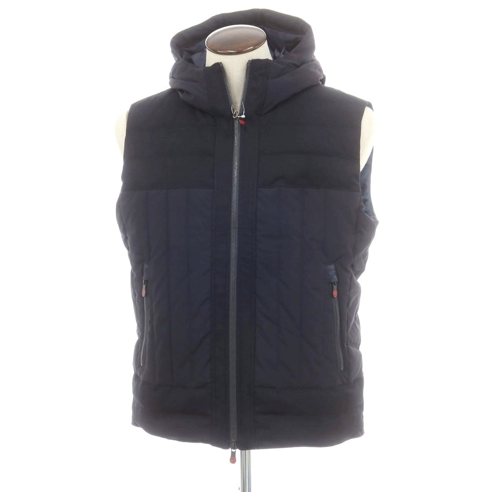 【中古】【未使用】ジーステージ g-stage ポリエステル ダウンベスト ネイビー【 50 】【 状態ランクS 】【 メンズ 】