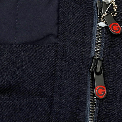 【中古】【未使用】ジーステージ g-stage ポリエステル ダウンベスト ネイビー【 50 】【 状態ランクS 】【 メンズ 】