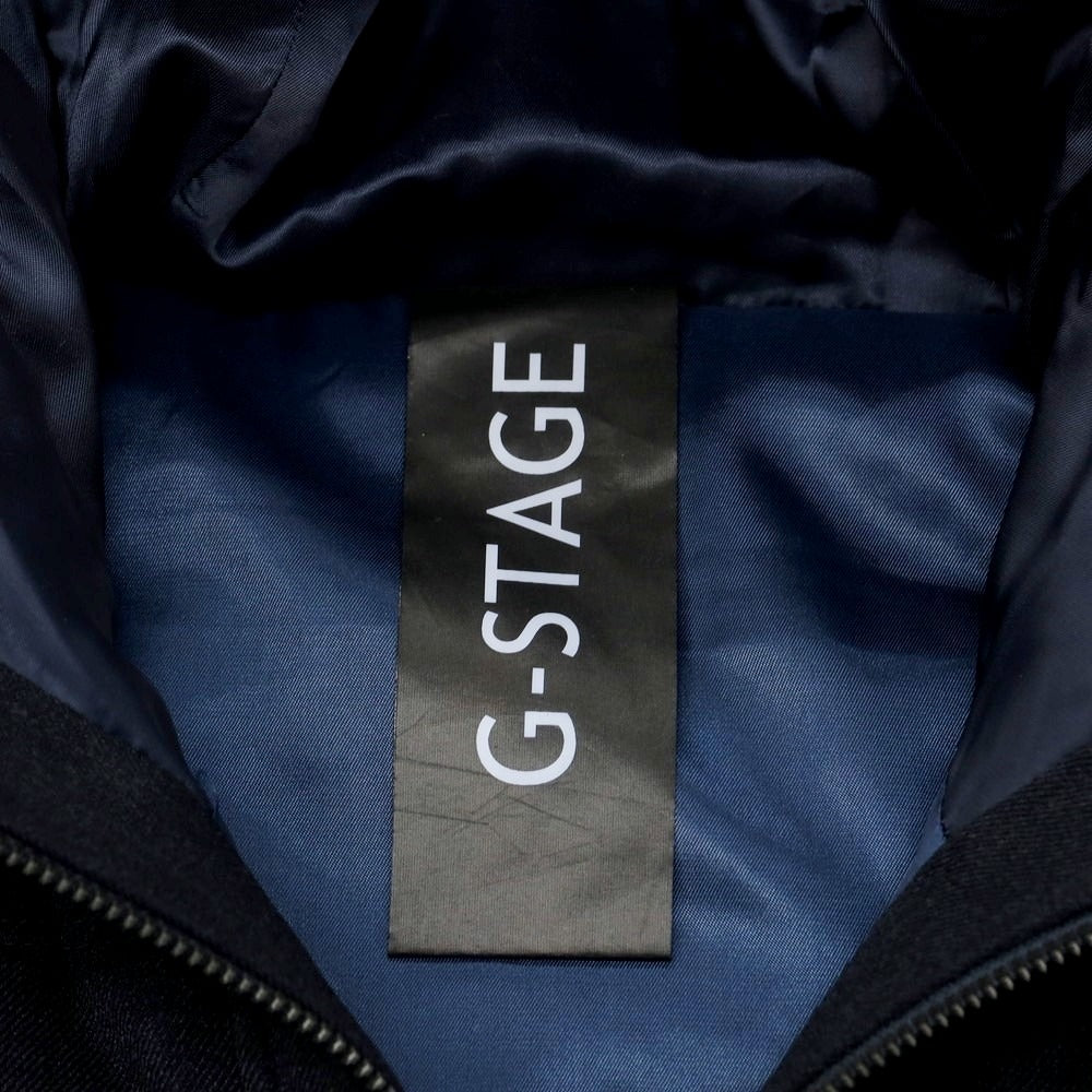 【中古】【未使用】ジーステージ g-stage ポリエステル ダウンベスト ネイビー【 50 】【 状態ランクS 】【 メンズ 】