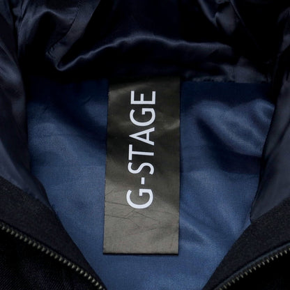 【中古】【未使用】ジーステージ g-stage ポリエステル ダウンベスト ネイビー【 50 】【 状態ランクS 】【 メンズ 】
