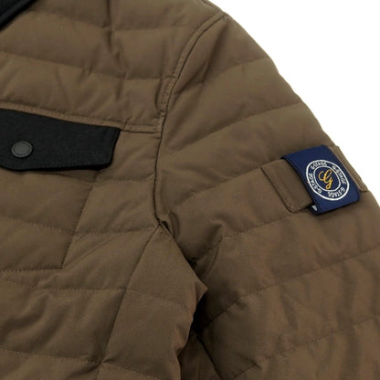 【中古】【未使用】ジーステージ g-stage ポリエステル ダウンジャケット カーキ【 50 】【 状態ランクS 】【 メンズ 】