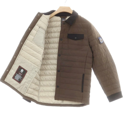 【中古】【未使用】ジーステージ g-stage ポリエステル ダウンジャケット カーキ【 50 】【 状態ランクS 】【 メンズ 】