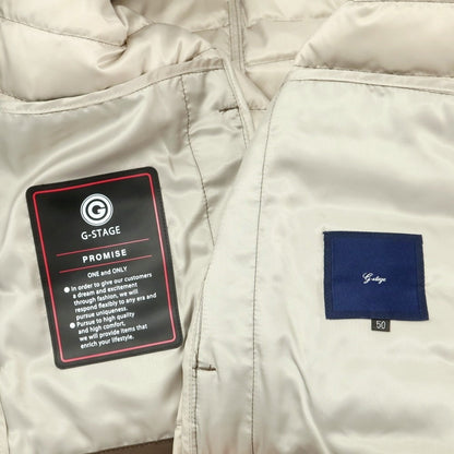 【中古】【未使用】ジーステージ g-stage ポリエステル ダウンジャケット カーキ【 50 】【 状態ランクS 】【 メンズ 】