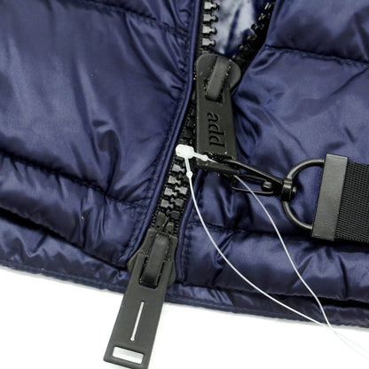 【中古】エーディーディー add ナイロン ダウンジャケット ネイビー【 M 】【 状態ランクA 】【 メンズ 】