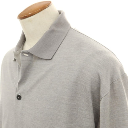 【中古】グリーンレーベルリラクシング green label relaxing ポリエステルウール 半袖シャツ グレー【 M 】【 状態ランクA 】【 メンズ 】