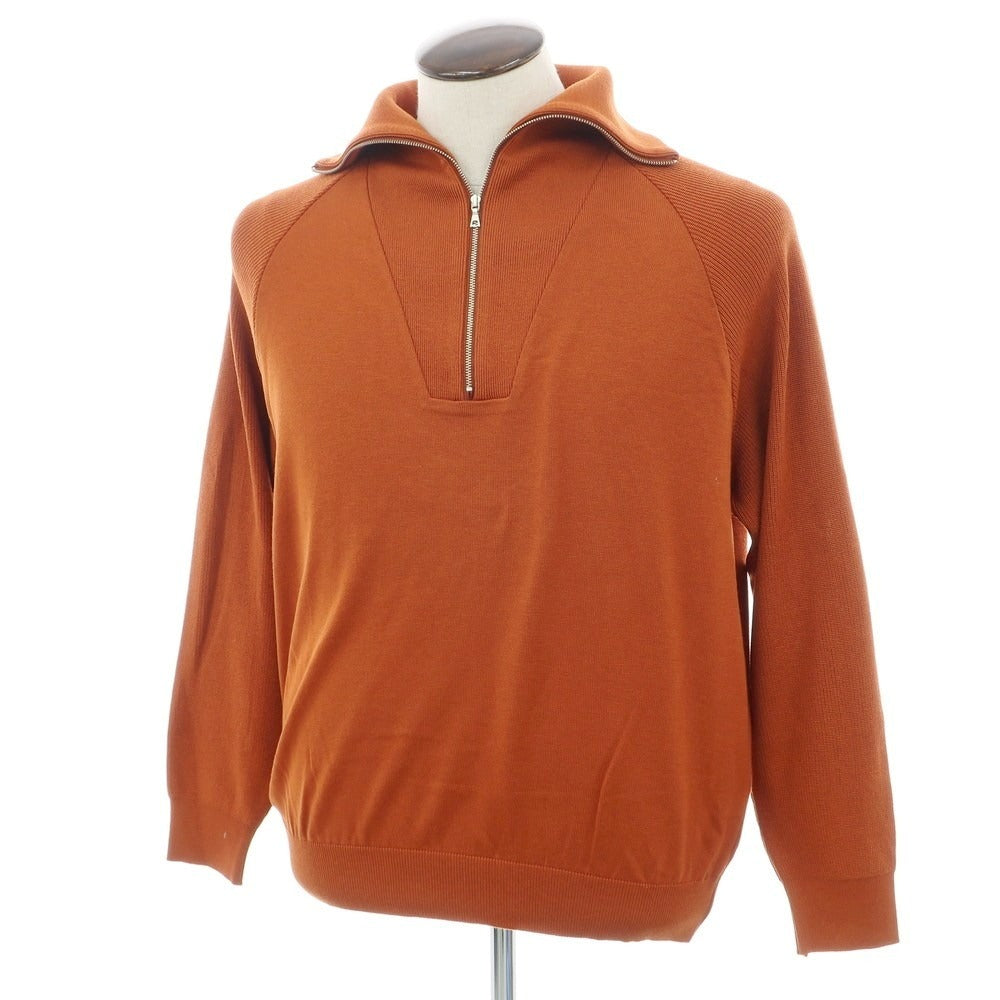 [Used] Nano Universe Cotton Acrylic Half Zip Pullover Knit Brown [L] [Condition Rank A] [Men&