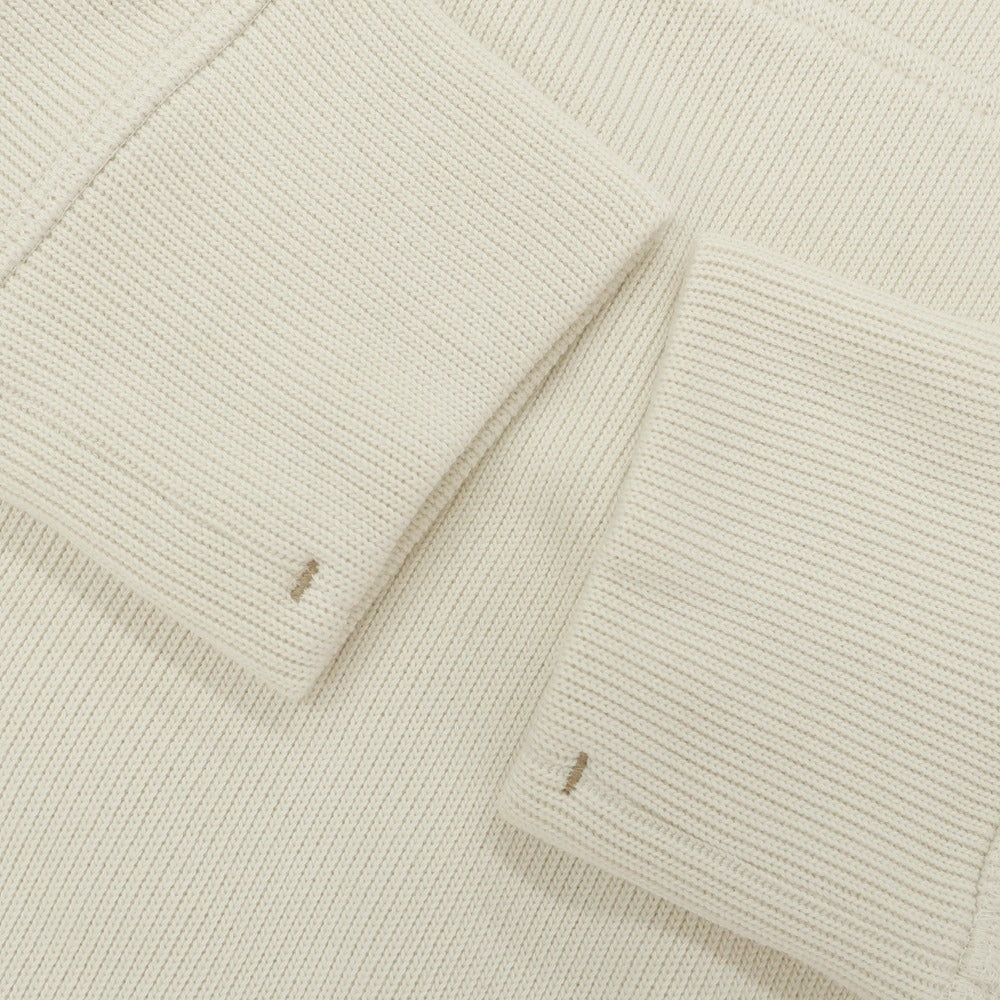 [Used] [Unused] Banana Republic High Gauge Cotton Half Zip Knit Off White [L] [Condition Rank S] [Men&
