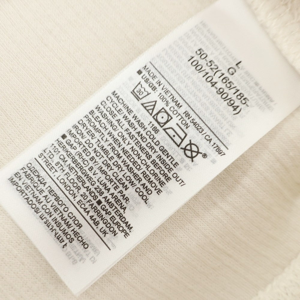 [Used] [Unused] Banana Republic High Gauge Cotton Half Zip Knit Off White [L] [Condition Rank S] [Men&