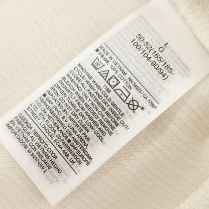 [Used] [Unused] Banana Republic High Gauge Cotton Half Zip Knit Off White [L] [Condition Rank S] [Men&