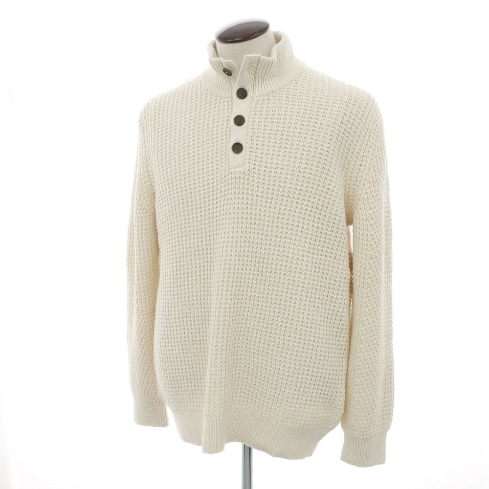 [Used] [Unused] Banana Republic Low Gauge Cotton Nylon Wool Pullover Knit Off White [XL] [Condition Rank S] [Men&