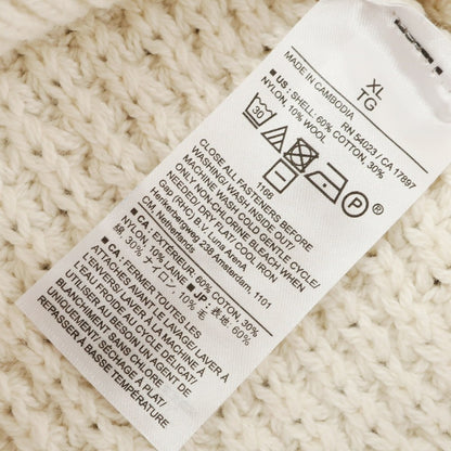 [Used] [Unused] Banana Republic Low Gauge Cotton Nylon Wool Pullover Knit Off White [XL] [Condition Rank S] [Men&