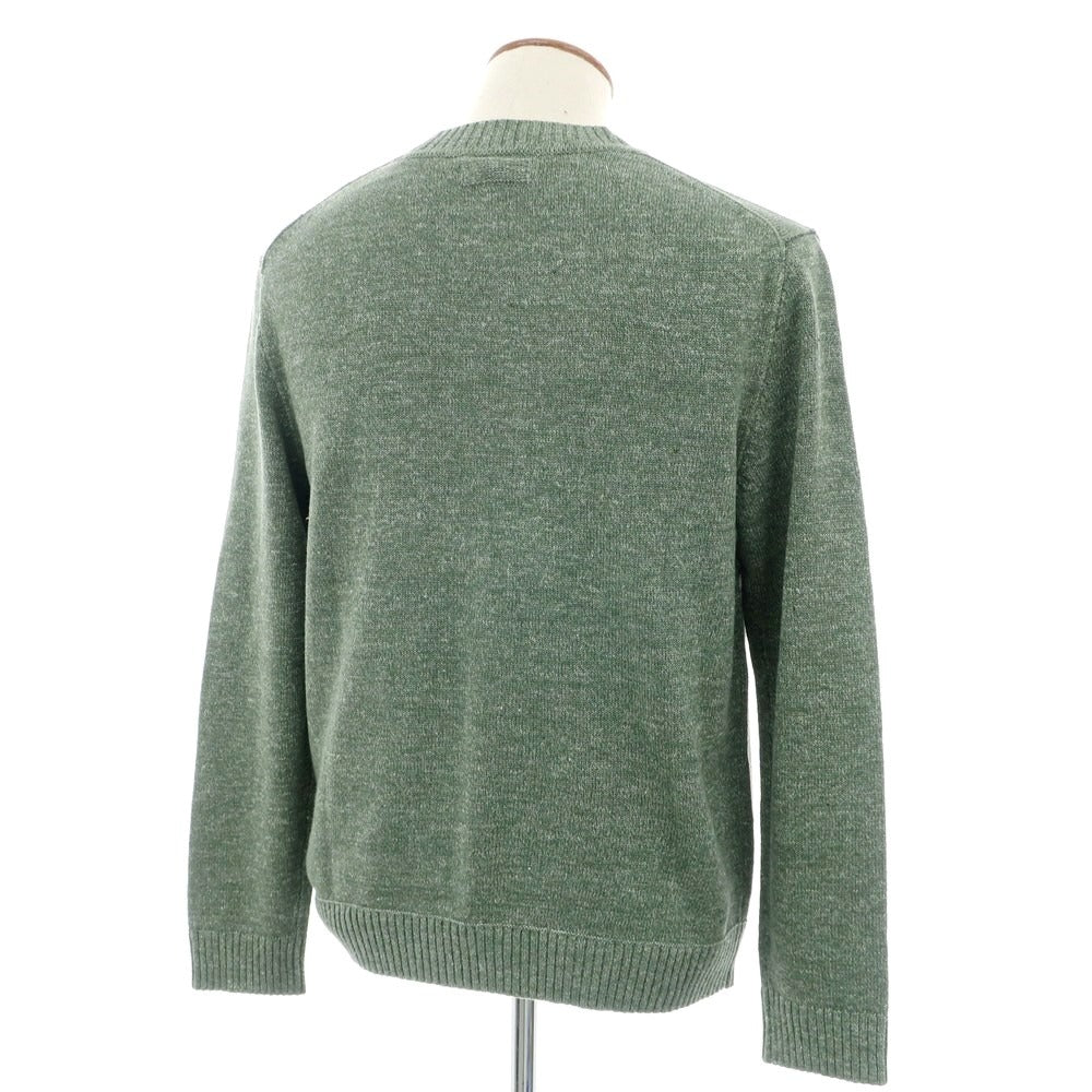 [Used] Banana Republic Linen Cotton Crew Neck Knit Green [L] [Condition Rank A] [Men&